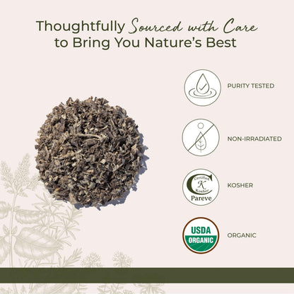 Starwest Botanicals Organic Marshmallow Root – Dried Herb for Tea, Kosher & Non-GMO – 4 oz Pouch