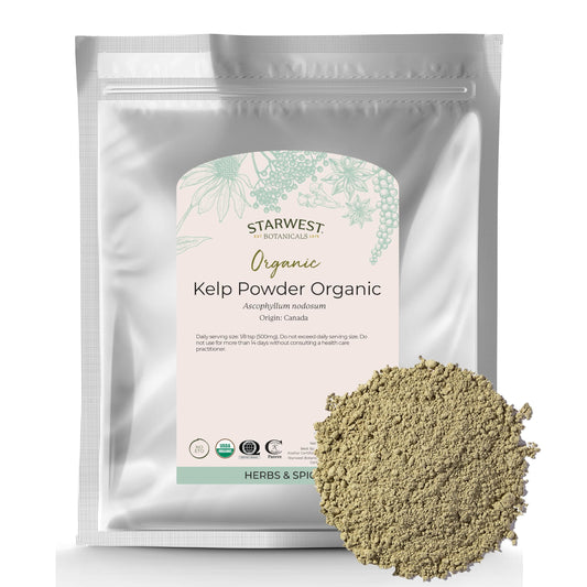 Starwest Botanicals Organic Kelp Powder – Kosher, Non-GMO, 16 oz BritishVita | Premium UK Vitamins & Wellness Supplements