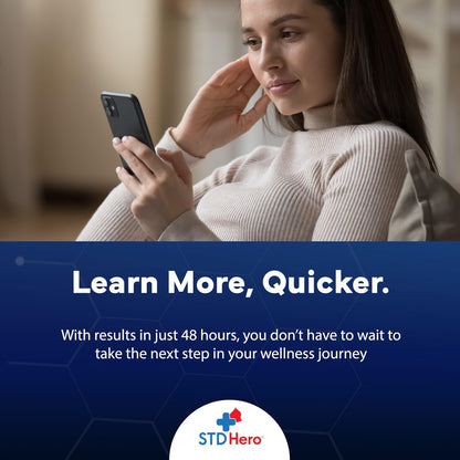 STD Hero At-Home Oral HPV Test Kit for Women and Men - Private Screening