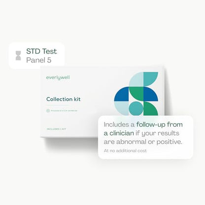 Everlywell at-Home STD Test for Women & Men – 5-Panel STI Kit (CLIA Certified)