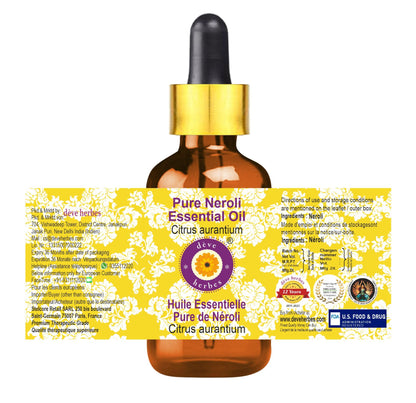 Deve Herbes Neroli Essential Oil (Citrus aurantium) 15ml Steam Distilled