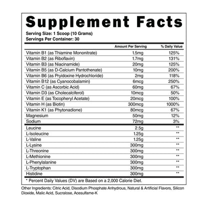 Steel Supplements | High Performance BCAA EAA Powder | Promotes Lean Muscle Growth and Workout Endurance | 2:1:1 Ratio to Recover Muscle Faster 30 Servings. (Fruit Punch)