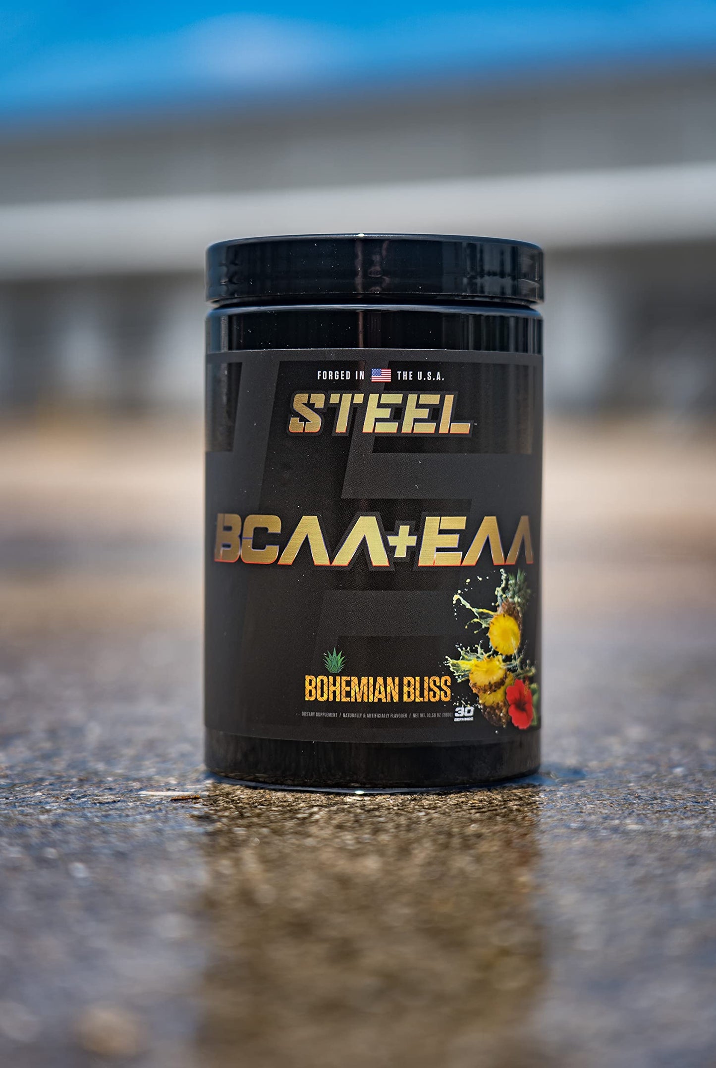 Bohemian Bliss Steel Supplements BCAA EAA Powder – 2:1:1 for Lean Muscle Growth & Endurance | 30 Servings