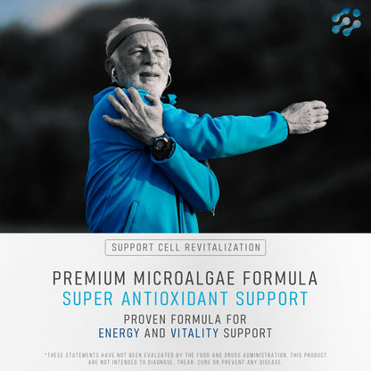 Stem Cell Supplements 500mg (180 Caps) – Anti-Aging & Longevity | Spirulina & Chlorella | Celulas Madre