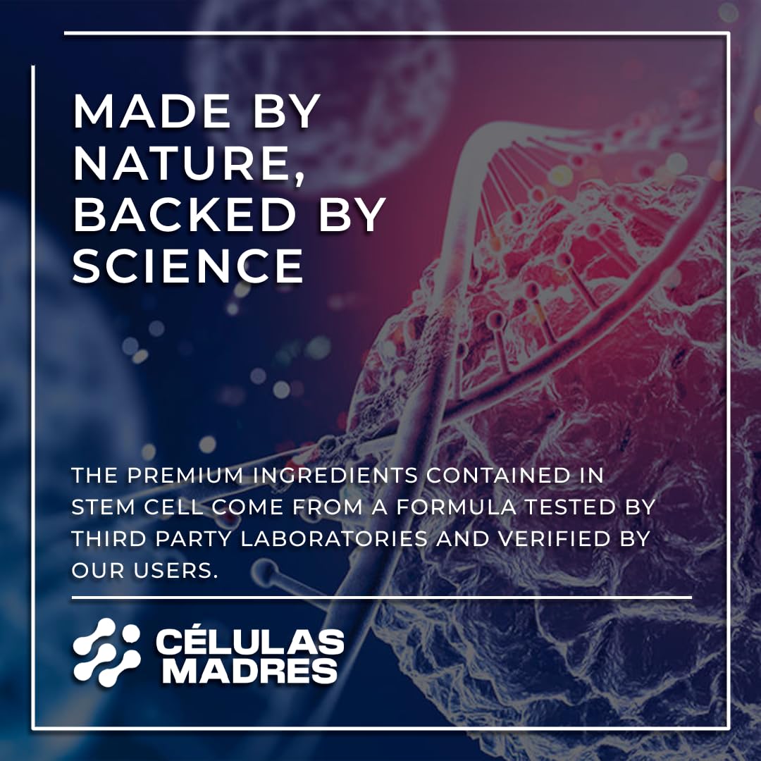 Stem Cell Supplements 500mg (180 Caps) – Anti-Aging & Longevity | Spirulina & Chlorella | Celulas Madre