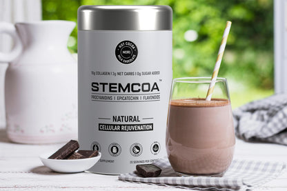 Stemcoa NCR1 - Natural Cellular Renewal & Rejuvenation | Collagen Powder, Milk Chocolate