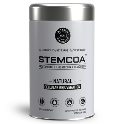 Stemcoa NCR1 - Natural Cellular Renewal & Rejuvenation | Collagen Powder, Milk Chocolate