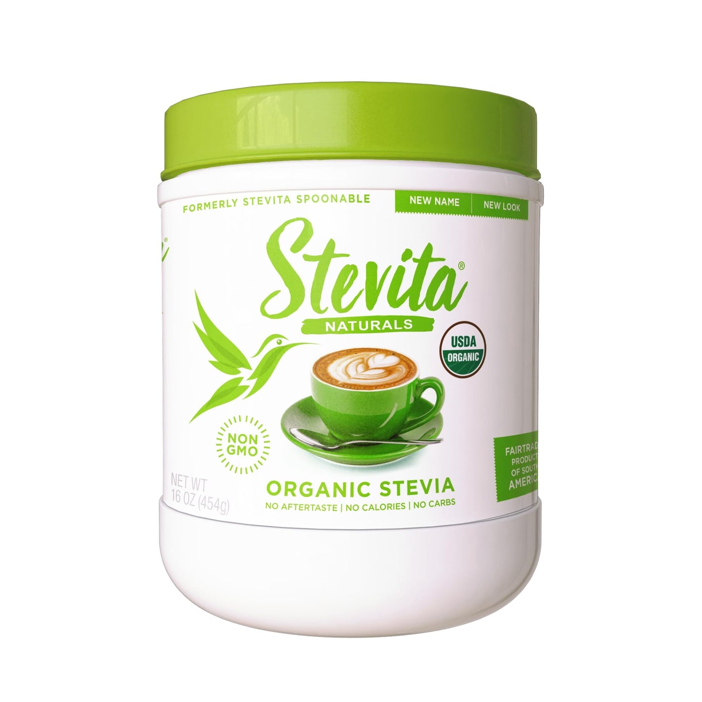 Stevita Organic Stevia - 16oz | Zero Calories, All-Natural Sweetener, USDA Organic, Non-GMO, Vegan, Keto, Paleo, Gluten Free - 908 Servings