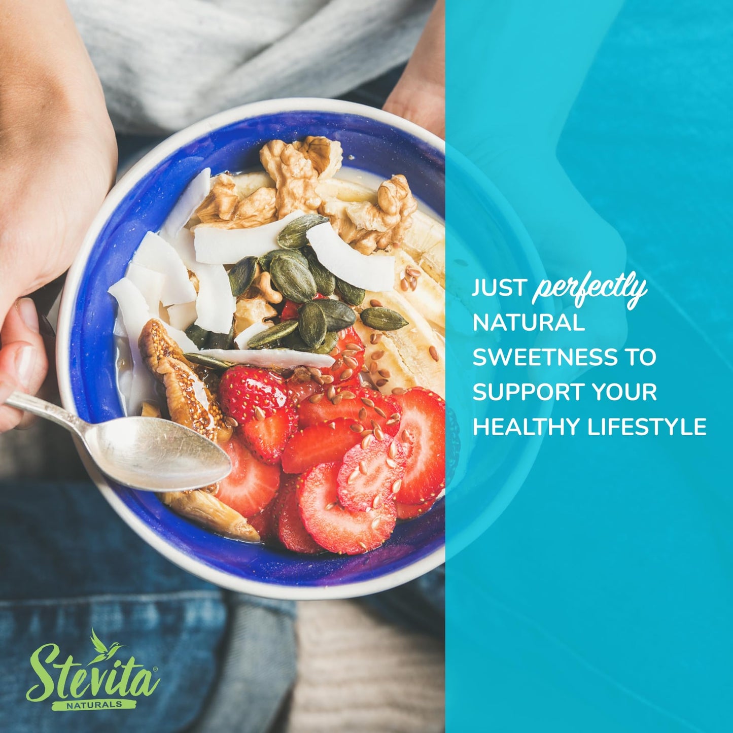 Stevita Organic Stevia - 16oz | Zero Calories, All-Natural Sweetener, USDA Organic, Non-GMO, Vegan, Keto, Paleo, Gluten Free - 908 Servings