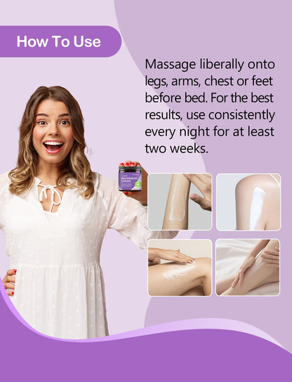 stilip Natural Topical Magnesium Cream for Sleep & Muscle Relaxation – Lavender