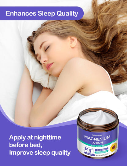 Stilip Magnesium Lotion with Arnica – Sleep, Pain Relief & Muscle Relaxation | Lavender