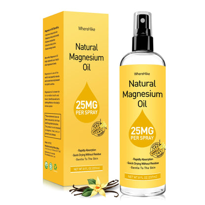 Stilip Magnesium Spray – Pure Magnesium Oil for Feet | Relax Muscles, Sleep Better, Vanilla