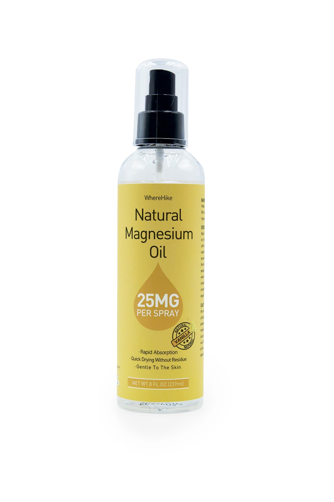Stilip Magnesium Spray – Pure Magnesium Oil for Feet | Relax Muscles, Sleep Better, Vanilla