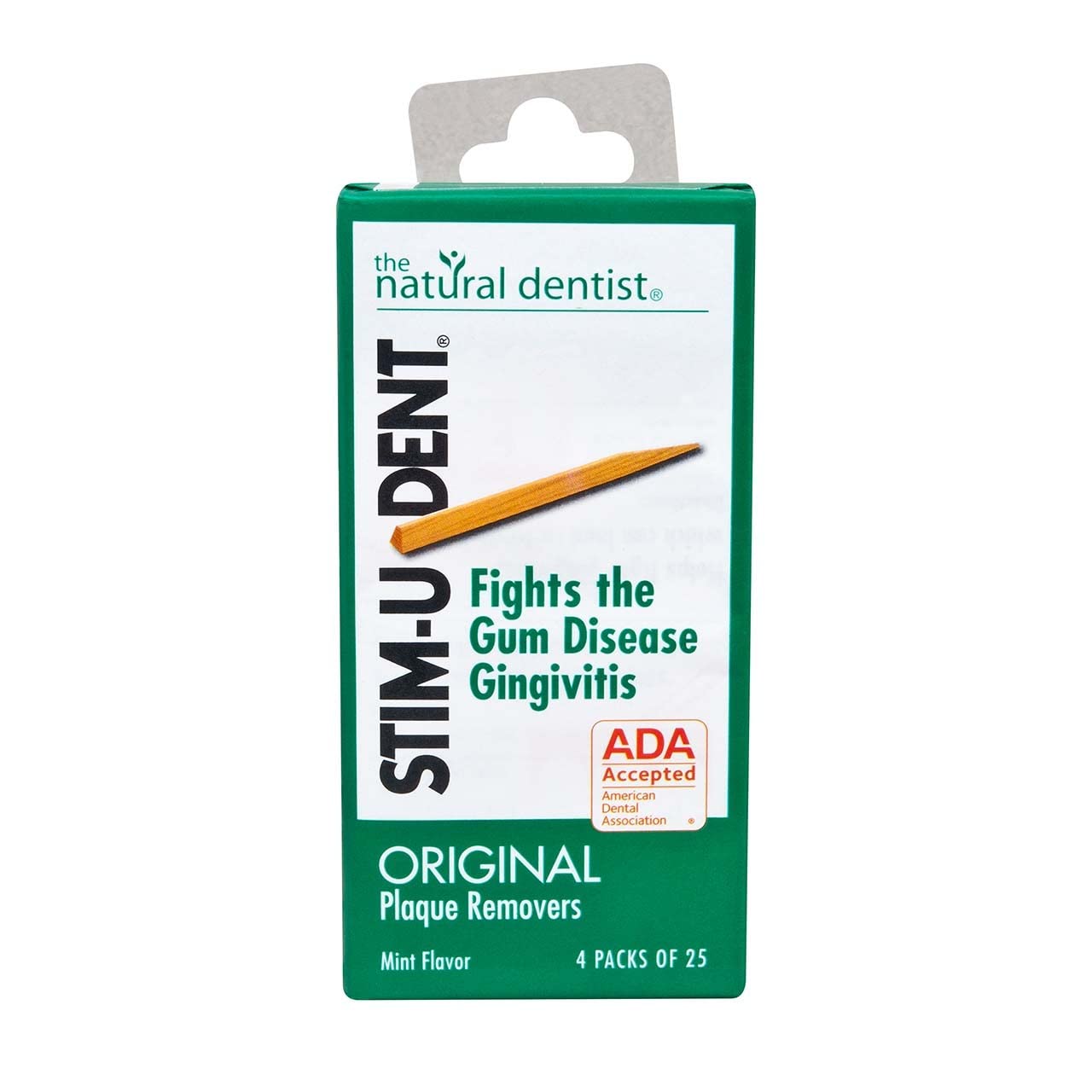 Stim-U-Dent Original Mint Plaque Removers – 4 Packs of 25 | Natural Dentist