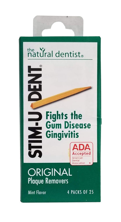 Stim-u-dent Plaque Removers Mint 25 Ea (4 Pack) | Oral Care