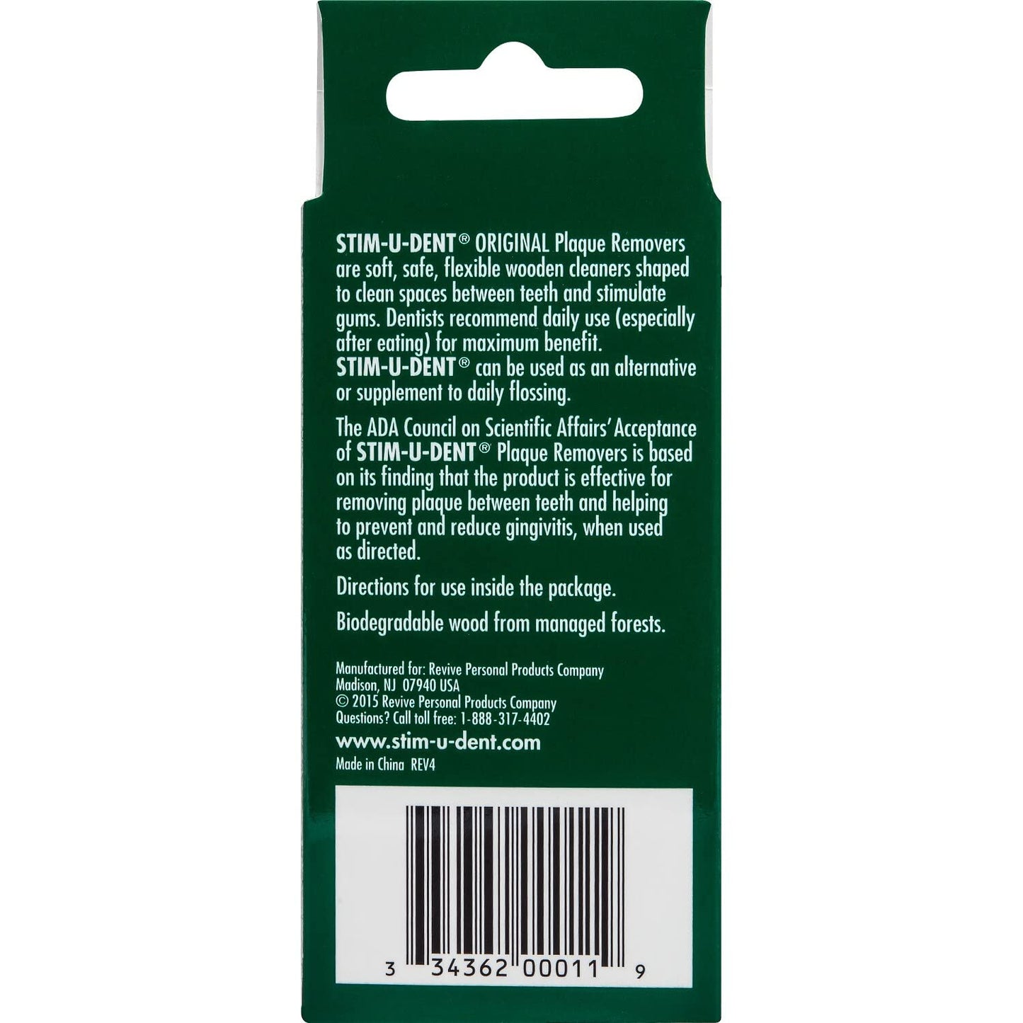 STIM-U-DENT Plaque Removers – Mint, 8 pk x 25 ea (Pack of 2) | ADA Accepted