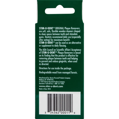 STIM-U-DENT Plaque Removers – Mint, 8 pk x 25 ea (Pack of 2) | ADA Accepted