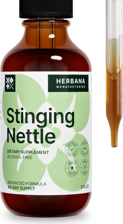 Stinging Nettle Leaf & Root Liquid Extract – Urinary & Kidney Support (2 oz) | Organic Urtica Dioica