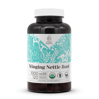Stinging Nettle Root USDA Organic 120 Capsules | Urinary Health & Joint Support