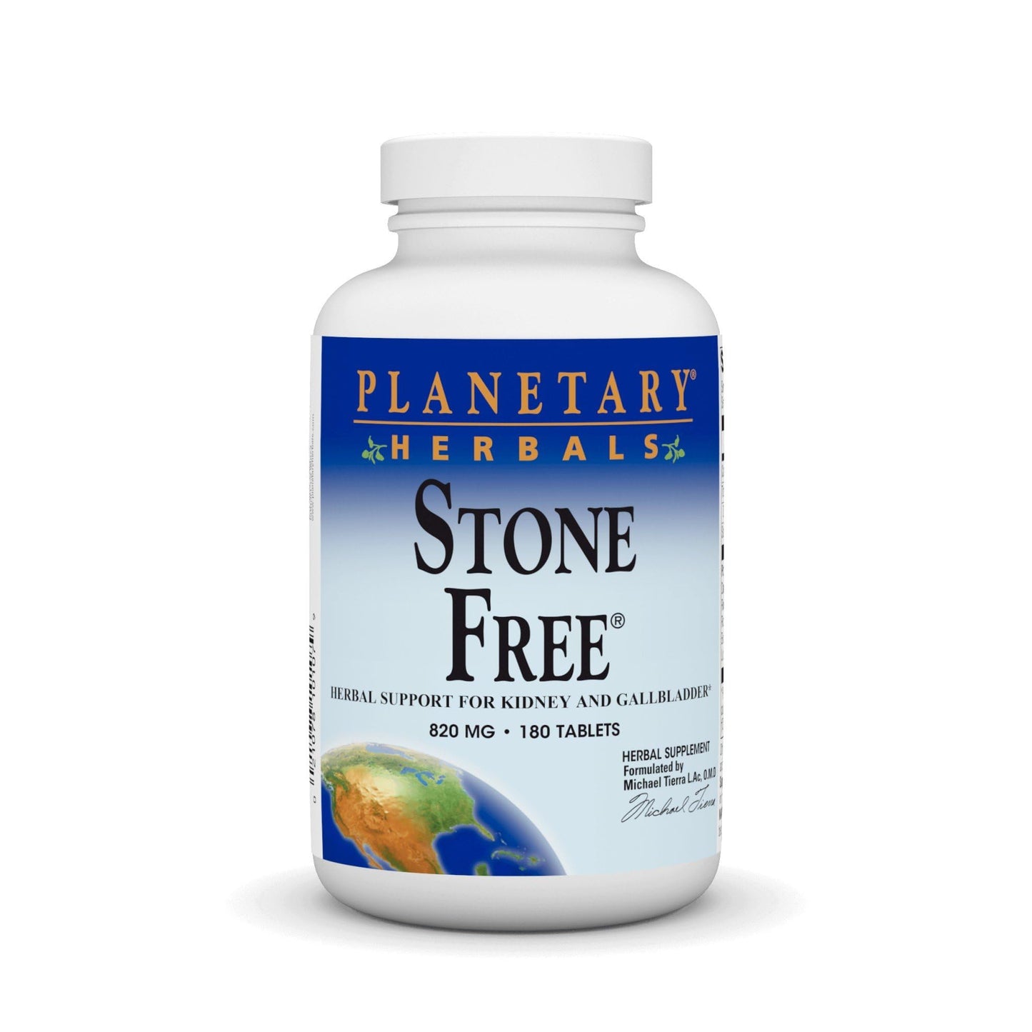 Planetary Herbals Stone Free 820 mg - Herbal Kidney & Gallbladder Support (180 Tablets)
