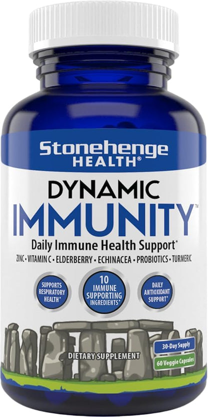 Stonehenge Health Dynamic Immunity – 10-in-1 Immune Support, 60 Capsules