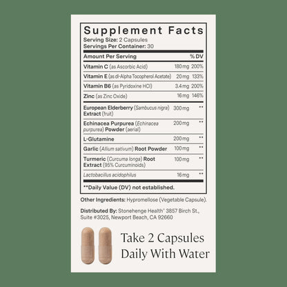 Stonehenge Health Dynamic Immunity – 10-in-1 Immune Support, 60 Capsules