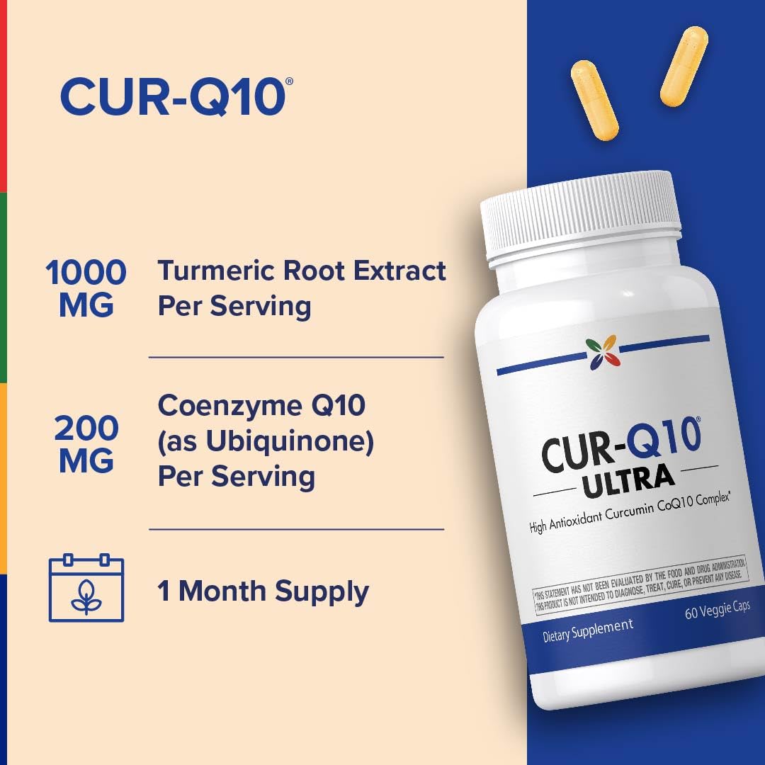 Stop Aging Now CoQ10 200mg – 60 Capsules | Antioxidant Curcumin Complex