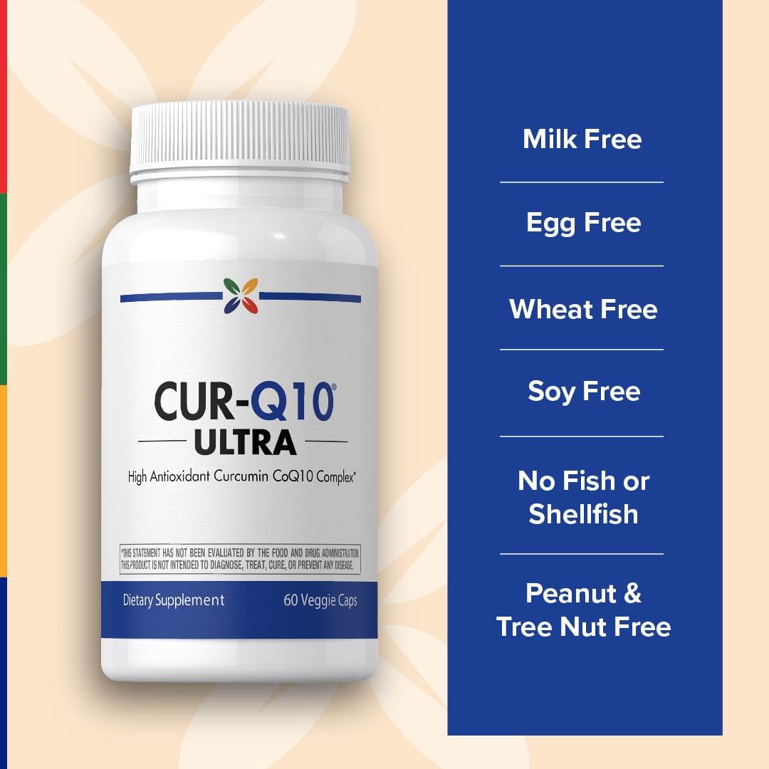 Stop Aging Now CoQ10 200mg – 60 Capsules | Antioxidant Curcumin Complex