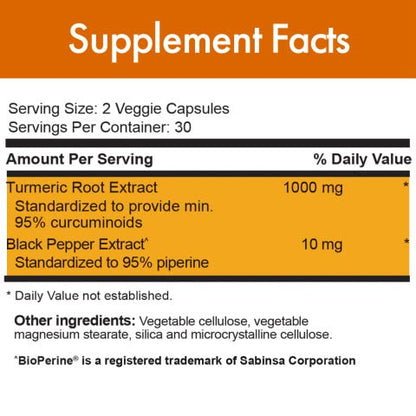 Stop Aging Now Curcumin2K with Bioperine – Brain & Heart Health, Antioxidants & Joint Support | Turmeric & Black Pepper Extract – 60 Vcaps (3 Bottle Pack)