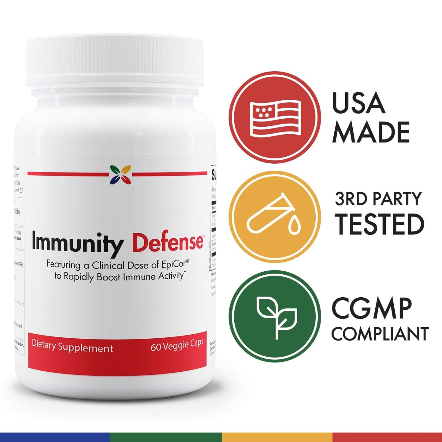 Stop Aging Now Immunity Defense with EpiCor – Immune Support Supplement (60 Vcaps)