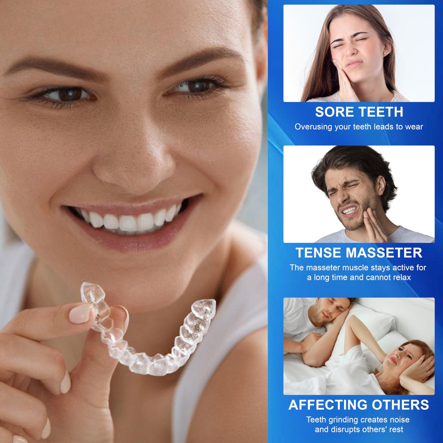 Anti Grinding Mouth Guard for Night Teeth Clenching - 4 Pack