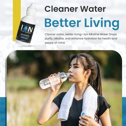 Ion Alkaline Water Drops – PH Booster & Water Treatment Drops