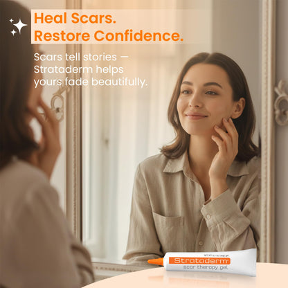 Strataderm Professional Scar Gel | For Old & New Scars, Reduces Redness & Itch