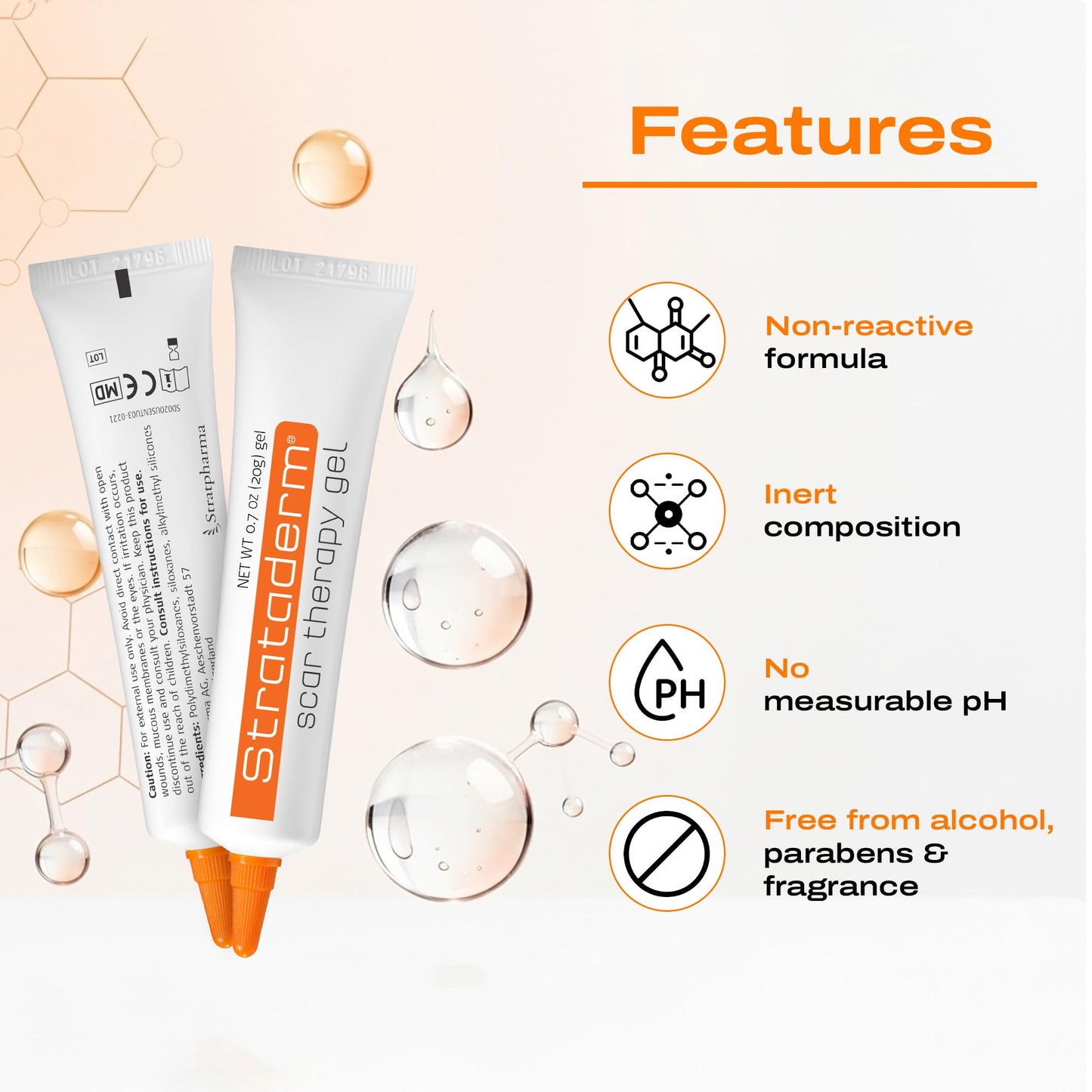 Strataderm Professional Scar Gel | For Old & New Scars, Reduces Redness & Itch