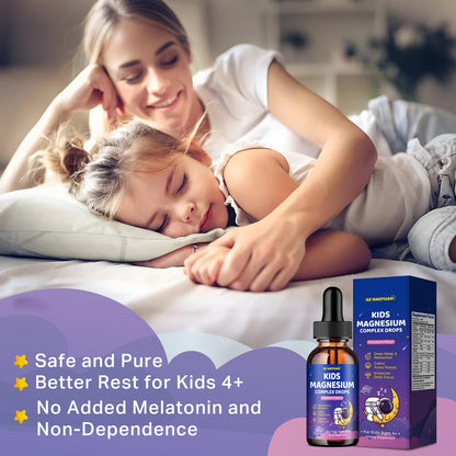 Magnesium Complex Liquid for Kids – Sleep, Calm & Focus (Strawberry, 2 fl oz)