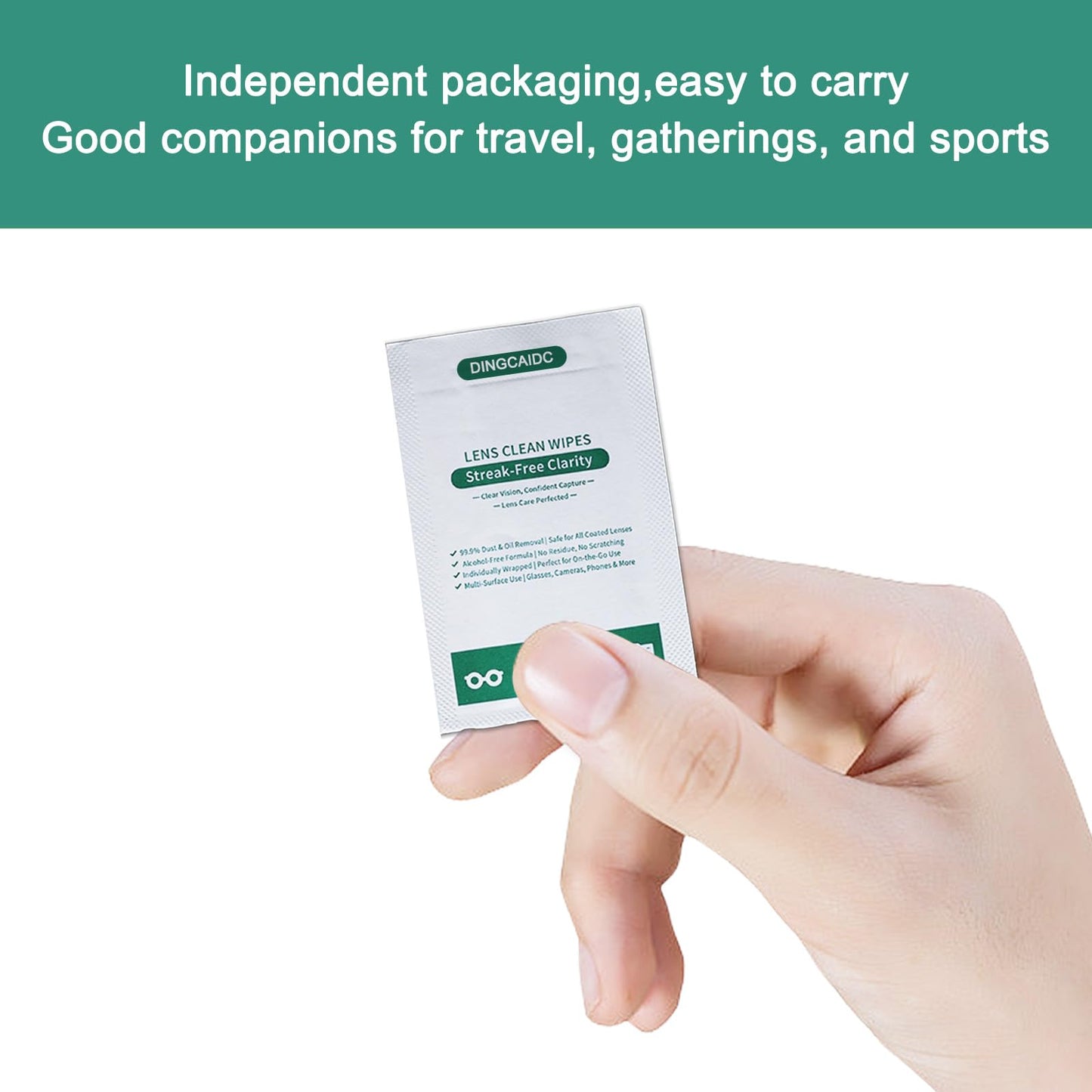 Lens Wipes for Eyeglasses - Gentle, Portable 200 Count | Glasses & Screens