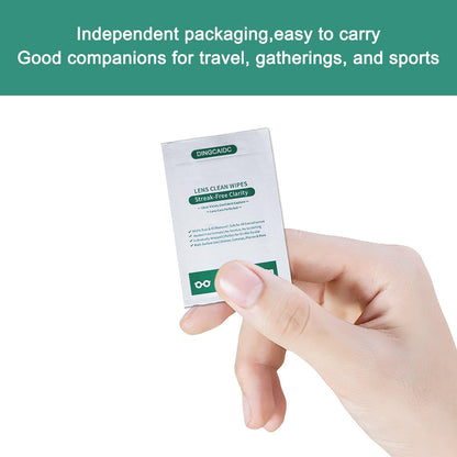 Lens Wipes for Eyeglasses - Gentle, Portable 200 Count | Glasses & Screens