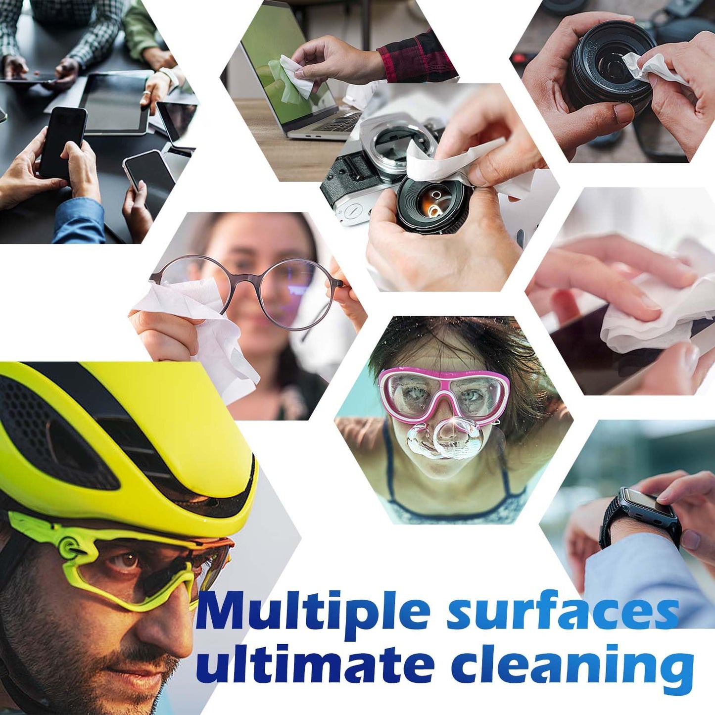 220-Count Lens Cleaning Wipes for Eyeglasses & Screens – Alcohol-Free