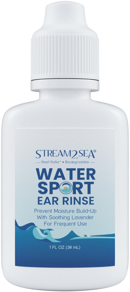 Stream2Sea Water Sport Ear Rinse for Swimmers, Divers & Surfers | Biodegradable Natural Ear Drops