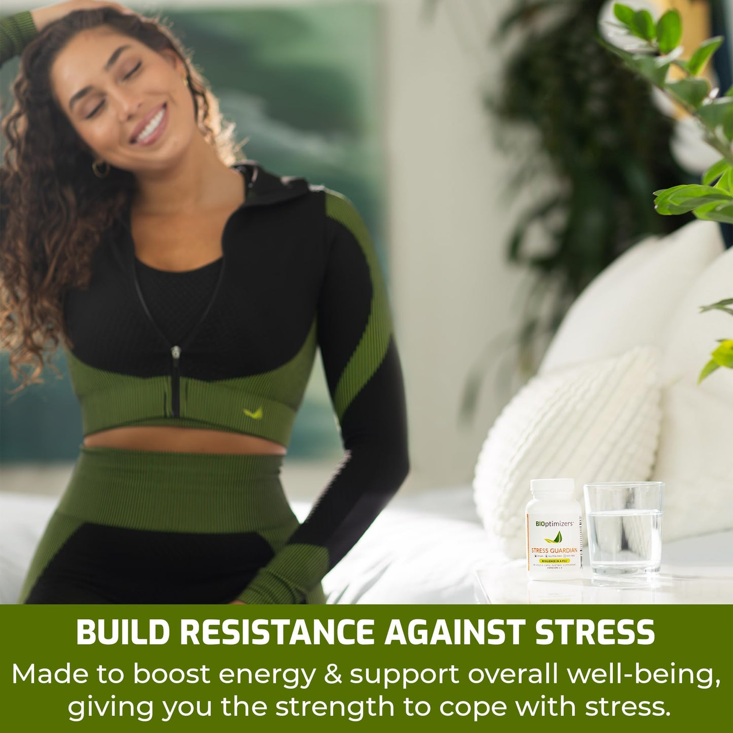 BIOptimizers Stress Guardian – Stress Relief Capsule for Rest & Sleep Support – 45 Capsules