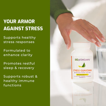 BIOptimizers Stress Guardian – Stress Relief Capsule for Rest & Sleep Support – 45 Capsules
