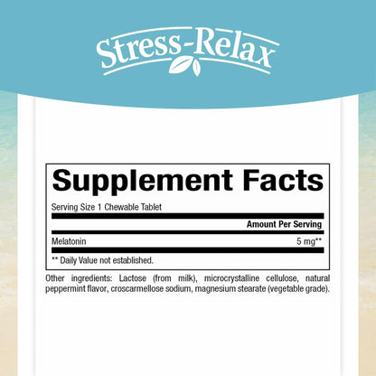 Stress-Relax Melatonin 5 mg by Natural Factors | Natural Sleep Aid