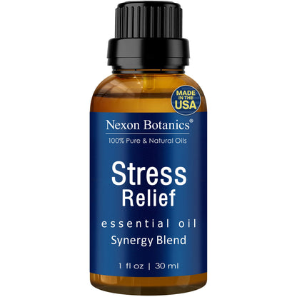 Stress Relief Essential Oil Blend 30 ml – Calm Diffuser Oil | Nexon Botanics
