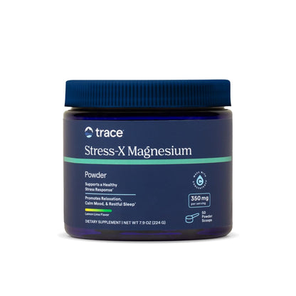 Trace Minerals Stress-X Magnesium Powder 350mg – Supports Muscle Relaxation & Sleep