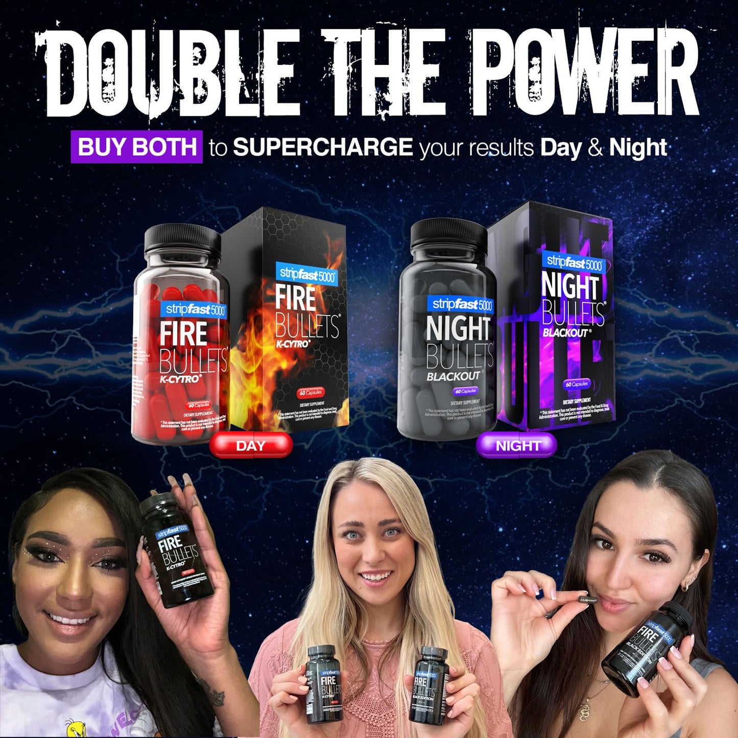 stripfast5000 Fire Bullets with K-CYTRO for Women and Men | Pre-Workout Energy
