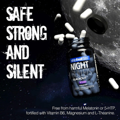 Stripfast5000 Night Bullet Capsules for Women and Men – 60 Count