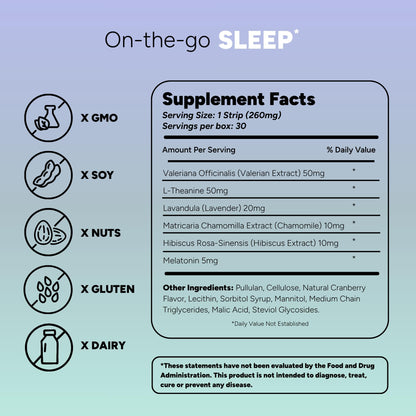 STRIPPIES Dissolvable Strips – Energy & Sleep Multi-Pack (60 Strips)