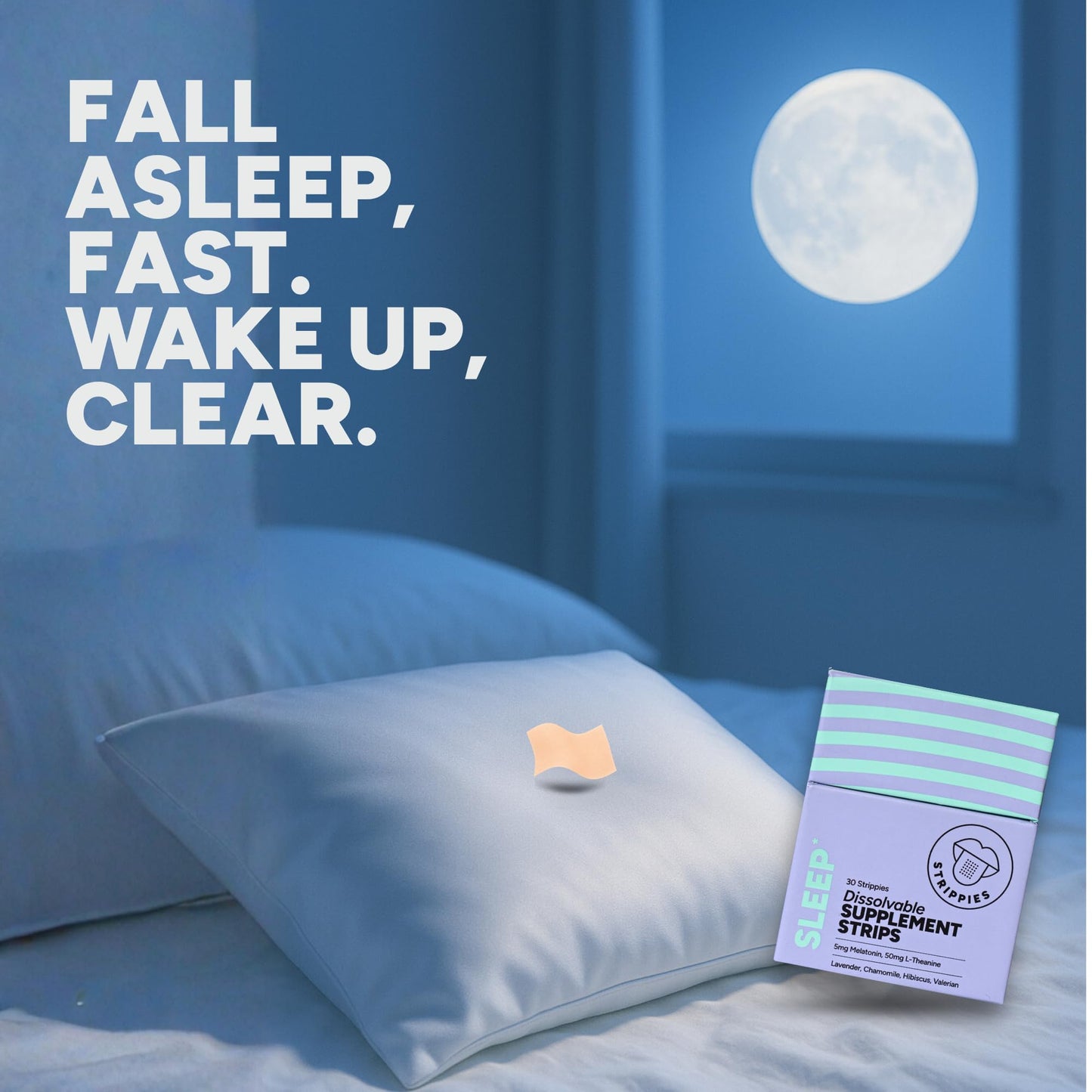 STRIPPIES Dissolvable Strips – Energy & Sleep Multi-Pack (60 Strips)
