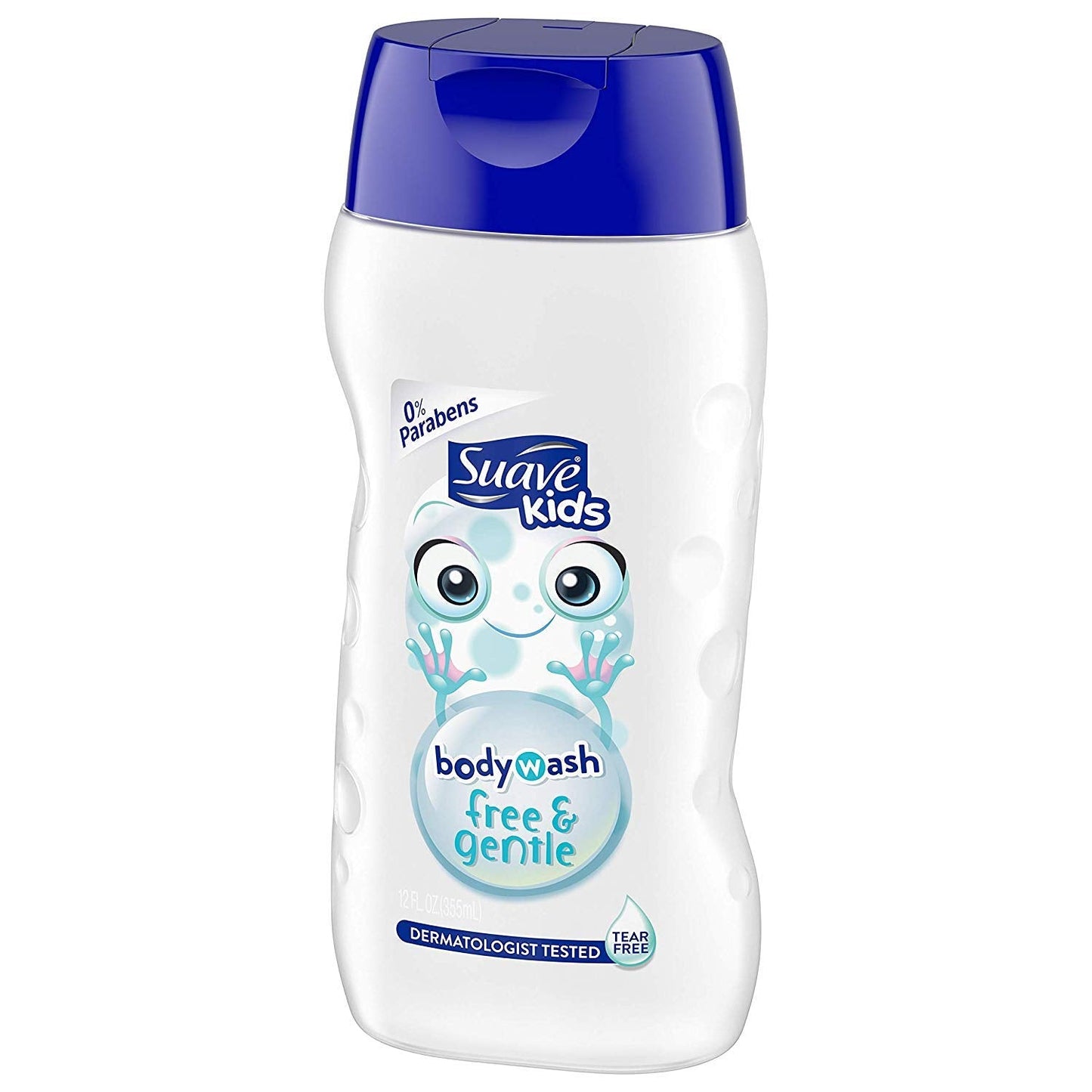 Suave Kids Free & Gentle Body Wash – Tear Free, 0% Parabens, 12 fl oz (355 mL) per Bottle, Pack of 3