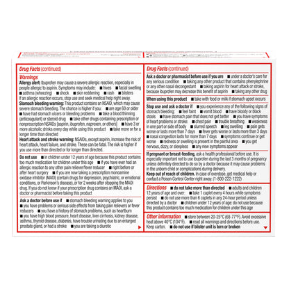 Sudafed PE Non-Drowsy Head Congestion + Pain Relief Caplets with Ibuprofen 200 mg & Phenylephrine HCl 10 mg – 20 ct